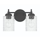 Claire Claire 2 Light Vanity in Flat Black