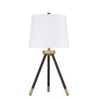 86266 Table Lamp Painted Black-Painted Gold