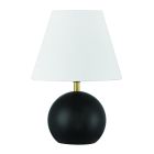 Olive Olive 1 Light Table Lamp in Flat Black/Satin Brass