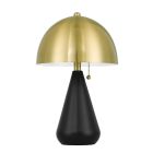 87014FBSB-T Table Lamp Flat Black-Satin Brass