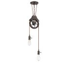 CPMKP-2ABZ Pulley Pendant Hardware Aged Bronze Brushed