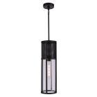 Miles Miles 1 Light Outdoor Pendant in Midnight