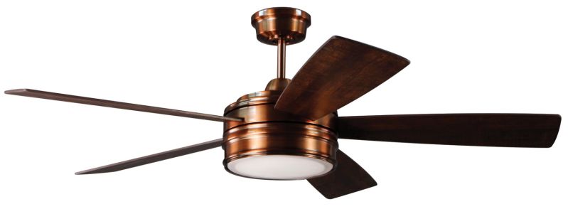 Braxton Ceiling Fan (Blades Included) in Brushed Copper BRX52BCP5