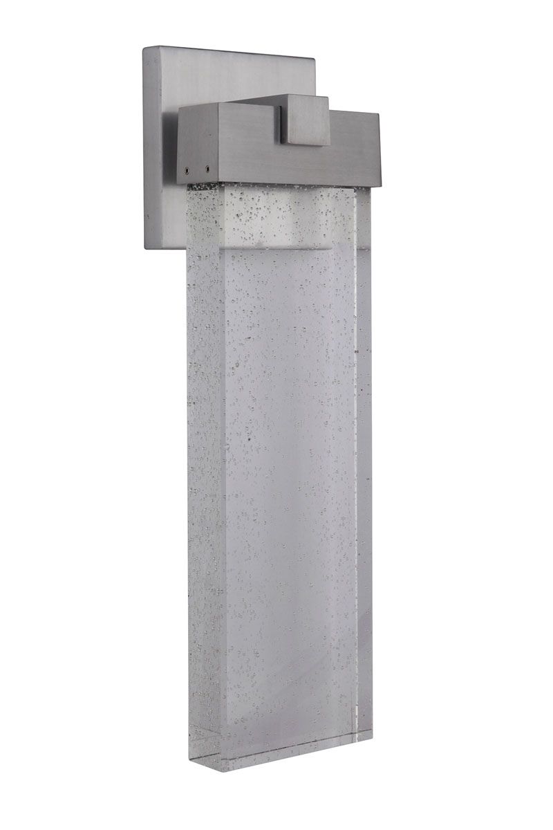 Aria Outdoor Lantern in Satin Aluminum - Z1614-SA-LED