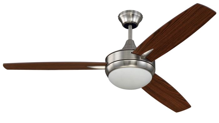 Targas 52 Ceiling Fan (Blades Included) in Brushed Polished Nickel  TG52BNK3