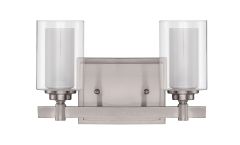 16712BNK2 Vanity Light Brushed Polished Nickel