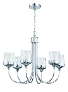 Wrenn Wrenn 6 Light Chandelier in Chrome