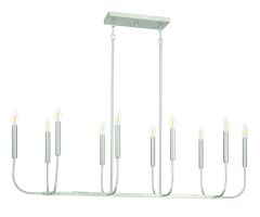 Traci Traci 10 Light Island in Brushed Polished Nickel