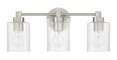 Lyndsey Lyndsey 3 Light Vanity in Brushed Polished Nickel