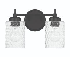 Claire Claire 2 Light Vanity in Flat Black