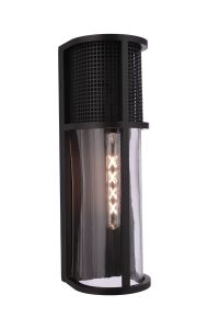 Miles Miles 1 Light 19" Outdoor Pocket Lantern in Midnight