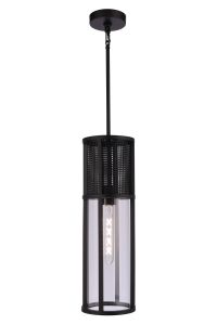 Miles Miles 1 Light Outdoor Pendant in Midnight